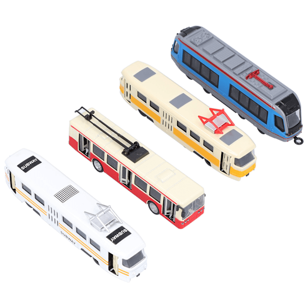 Højhastighedstog Bus Model PullBack Køretøjssamling Model Legetøj til Børn (B Gruppe)