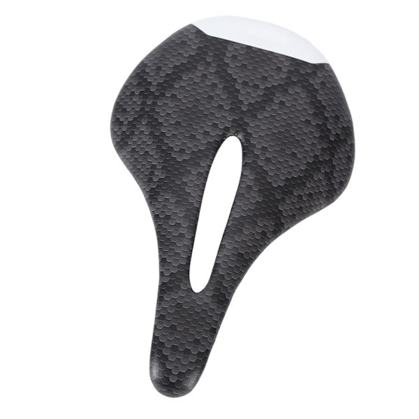 Sadel för racercykel i kolfiber, ultralätt, slitstark, stereogelstruktur, ihålig design, grå
