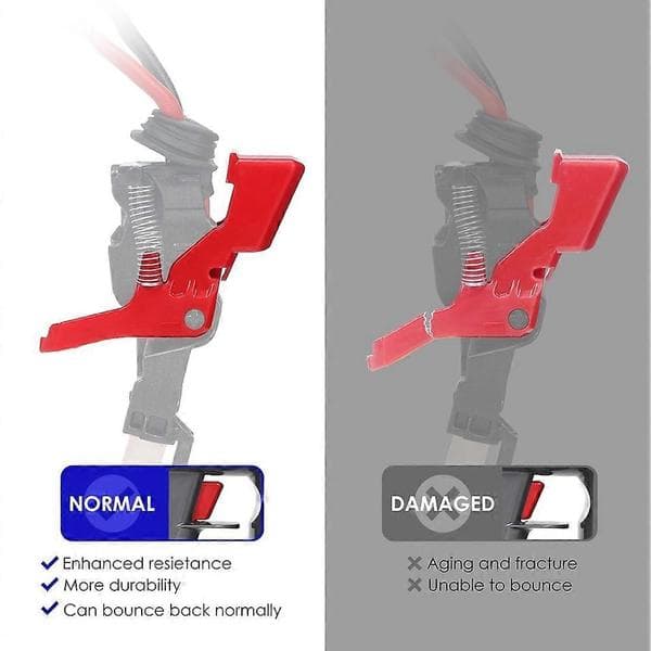 Trigger Button for V7 V8 SV10 SV11 Vacuum Cleaner, Strong Red Switch Button Replacement Spare Parts Röd