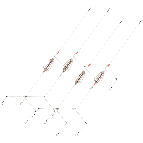 4 kpl Kalastussyöttihäkki Viehe Trap Korin syöttölaitteen pidike koukuilla Kalastusvälineet Tarvikkeet Kupari 30g