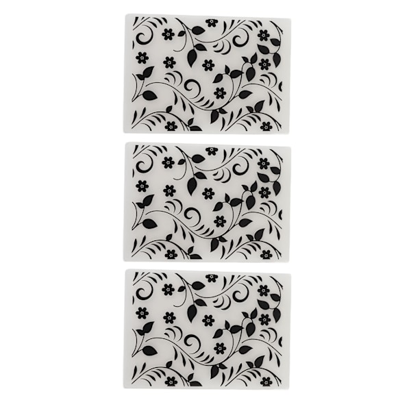 3 st präglingsmappar multifunktionella DIY plastpräglingsmallar för präglingsmaskin