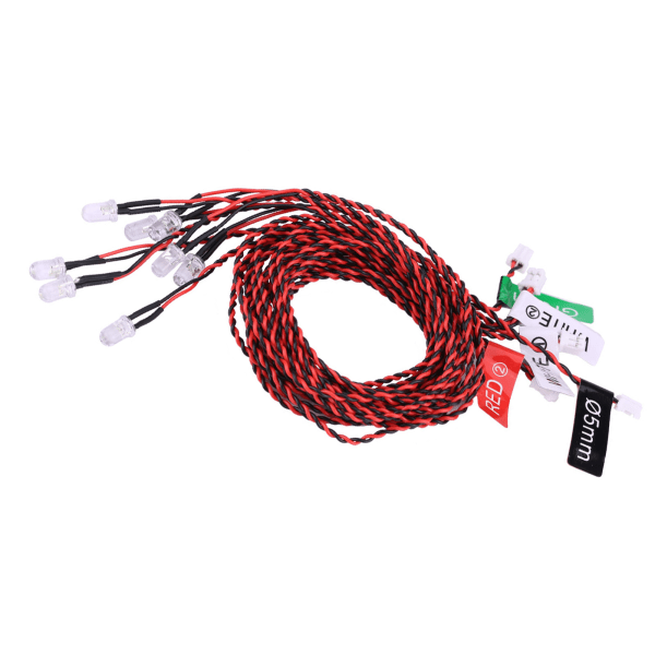 8 LED-belysningssystemkit Simulering Blinkende lys til RC-fly Helikopter