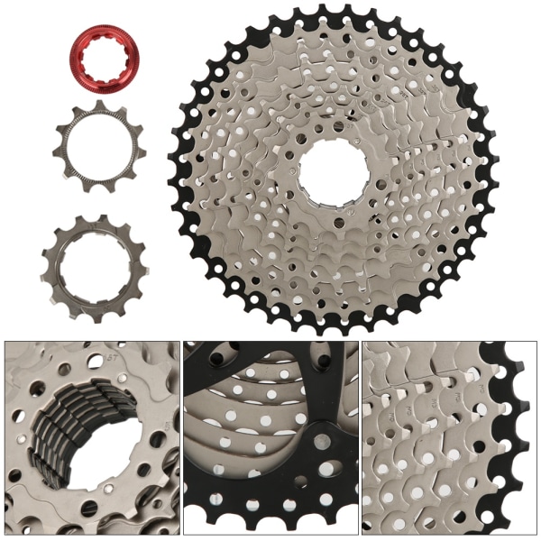 10 Speed ​​11-40T Mountainbike Stål Stortand Klatrekassette Freewheel Cykeltilbehør