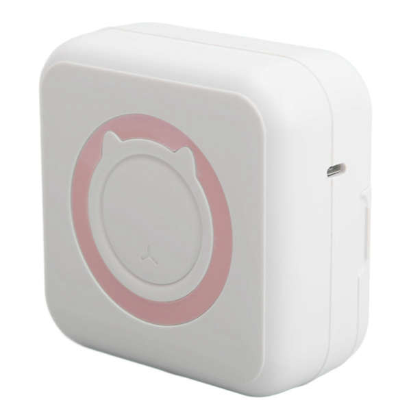 Inkless Pocket Printer Mini Bärbar Bläckfri Bluetooth Thermal Pocket Printer för Error Fotoetiketter Study Notes Memo List Pink