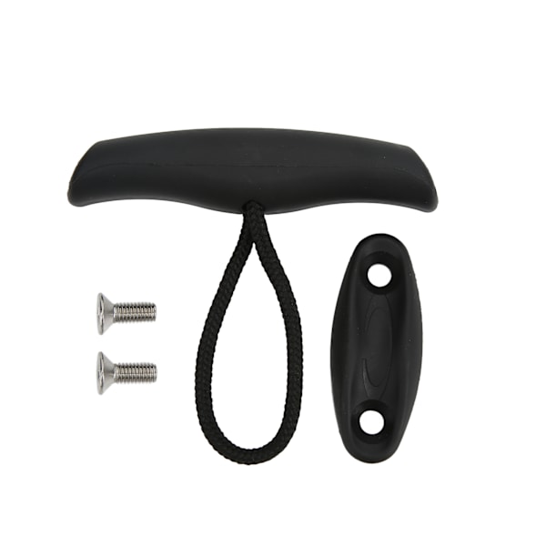 Universal Marine Canoe Kayak Nylon Træk Håndtag T Håndtag med Snor Reb Monteringsskrue