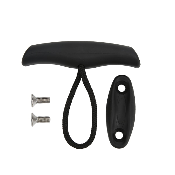 Universell marin kanot kajak nylon draghandtag T-handtag med snöre rep monteringsskruv
