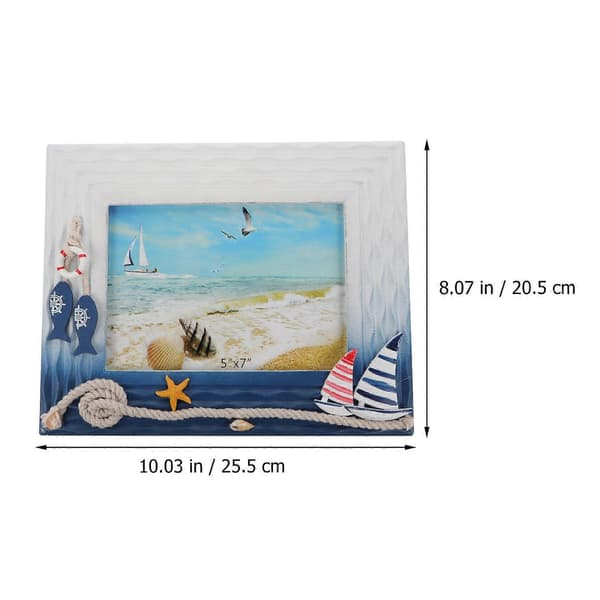 Wooden Photo Frame Nautical Picture Frame for Decoration 1 pc