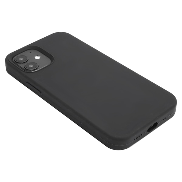 Telefonskal i silikon, skyddande fodral, stöttåligt mobilfodral, passar till IOS 12 Mini (svart)