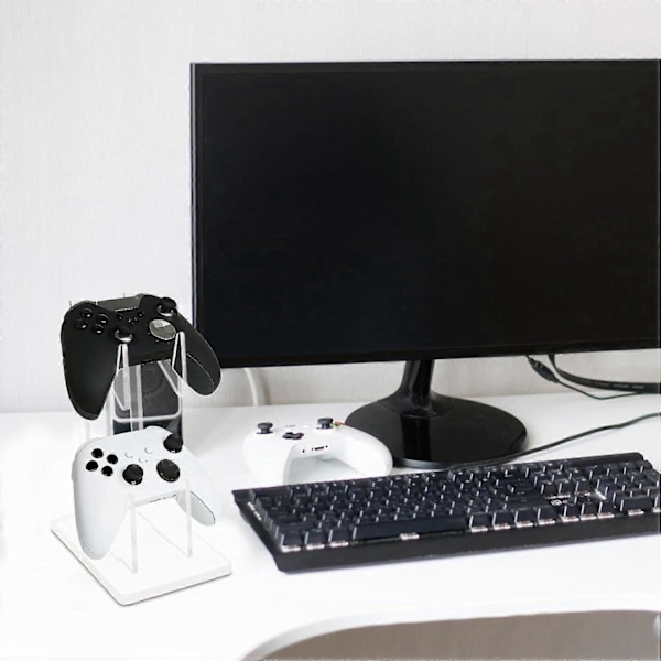 Genomskinligt Akryl Spelkontrollställ, Dubbellagers Spelkontrollställ, Universellt Dubbelt Gamepad Kontrollställ Tillbehör
