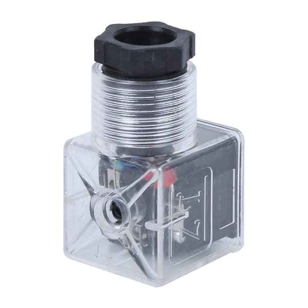 5 stk. Solenoid Spole Stik Hydraulisk Ventil Transparent Spænding Universelt Tilbehør DC24