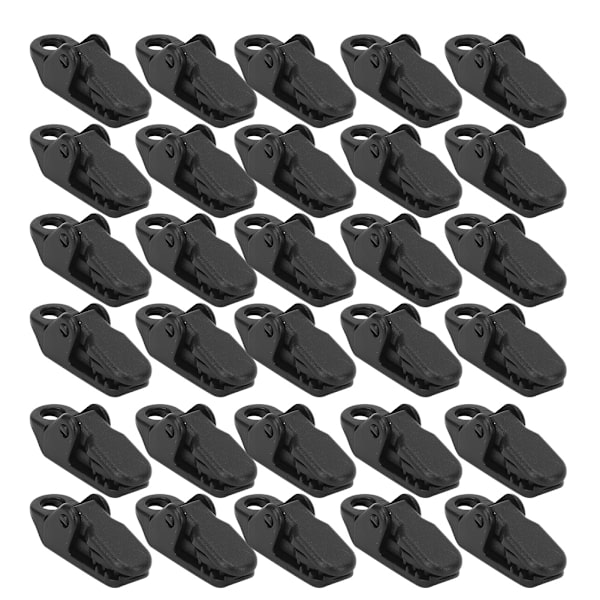 30-pack tältmarkis klämma tänder formad baldakin klämma ankare gripper dra åt verktyg utomhus camping vandring kit