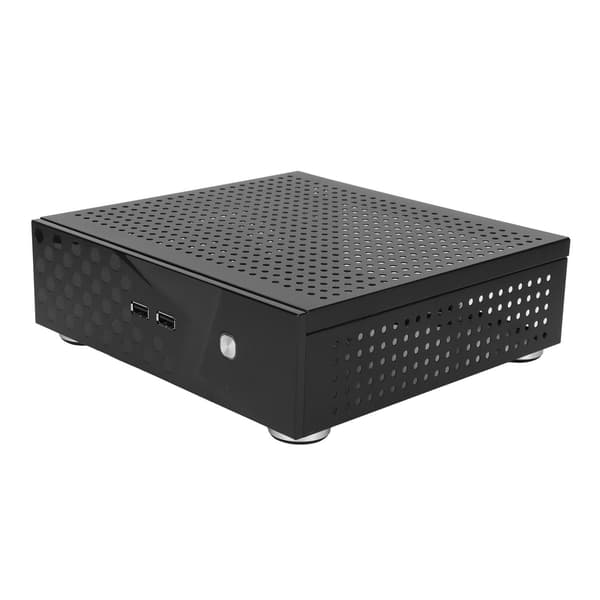 Desktop Computer Kabinet God Varmeafledning Udsøgt Kompakt Sort Mini HTPC Kabinet til Hjemmevideo Computer