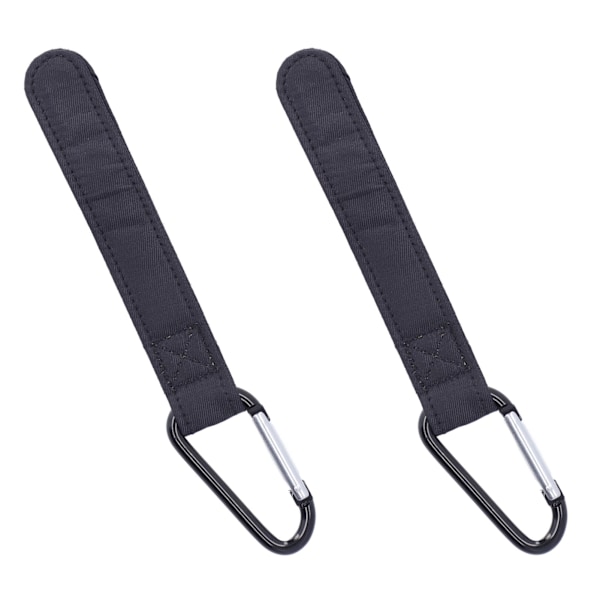 2 st barnvagnskrokar mjuka nylon 5 kg belastningslager metallkrokar för att hänga blöjväskor