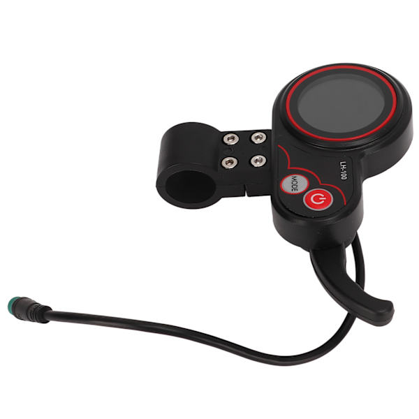 Elektrisk cykel LCD-display med 5P vandtæt stik 24V 36V 48V 60V kontrolpanel til 22,2mm elektrisk scooter