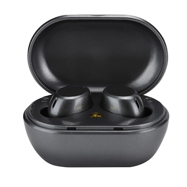 Langattomat Bluetooth-kuulokkeet DC 5V TWS-kuulokkeet CNC-kaiverrettu titaanimateriaalin käsittely, tukee Type C -latausta (harmaa)