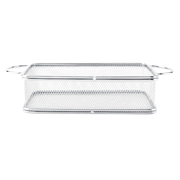 Friturekurv i rustfrit stål Multifunktionel netfriturekurv (27*12*6cm)
