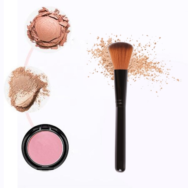 Svart Makeup Brush Loose Powder Cosmetic Foundation Powder Blush Single Brush Makeup Tool