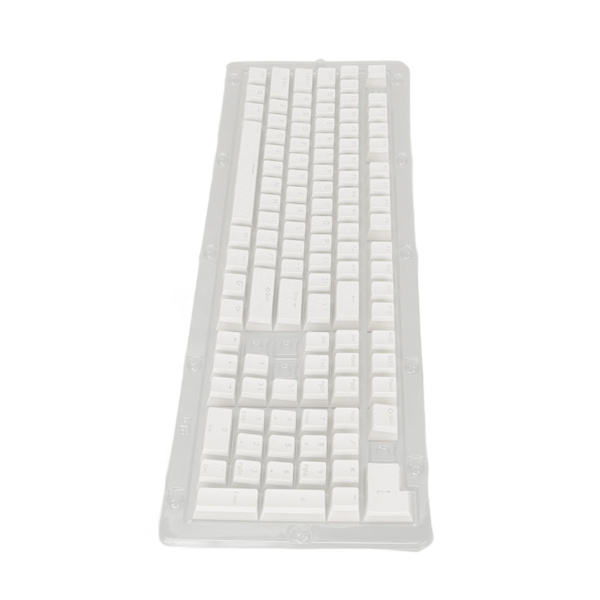 PBT Tangentbord Hög Låg Layout Dubbellager 2 Färg 108 Tangenter Mekaniska tangentbord för 61 87 104 108 Tangentbord Vit