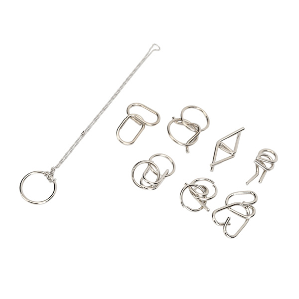 Metal Wire Pussel Pedagogisk Intellektuell Disentanglement Dekompression Hand Hjärnkoordination Mind Test Game Leksak