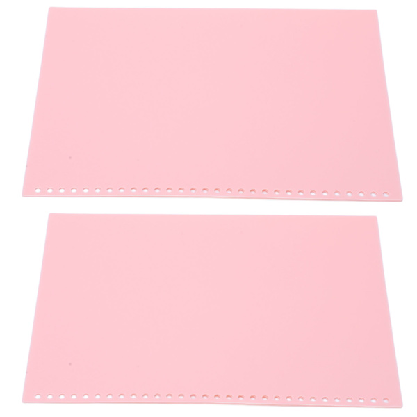 20 stk arkbeskytter papirinnbundet omslag matt A4 30 hull PP plast for presentasjon rosa