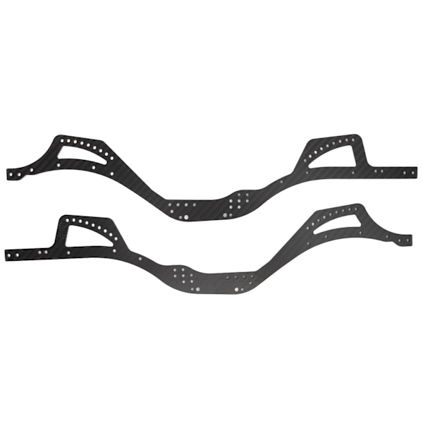 2 stk karbonfiber chassis sideplater lettvektig ubøyelig chassis rammeskinner for Axial SCX10 Pro RC Crawler Car