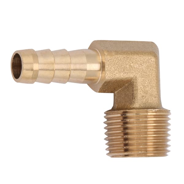 2 kpl/setti G3/8 urosäikeinen messinki kyynärpää letkun liitäntäliitin sovitin (8 mm)