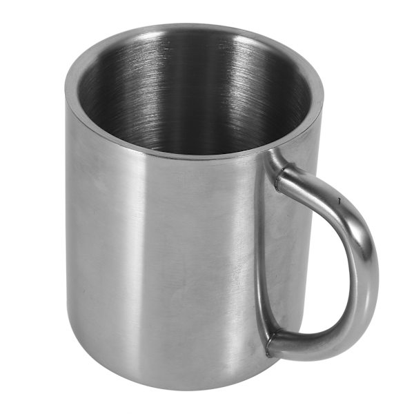 Bärbar student rostfritt stål dubbelväggig mugg resecamping kaffe te mjölk kopp hållbar