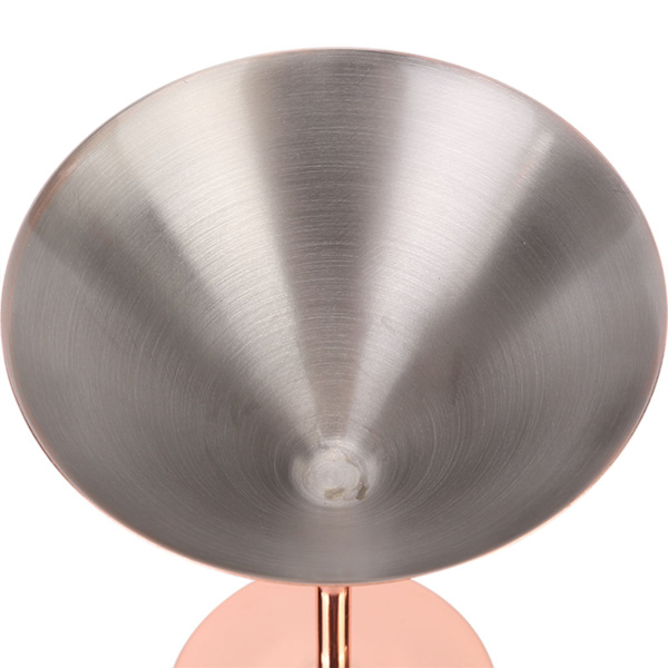 220 ml roséguld cocktailglas i rostfritt stål, champagneglas, rödvinsglas för hemmet