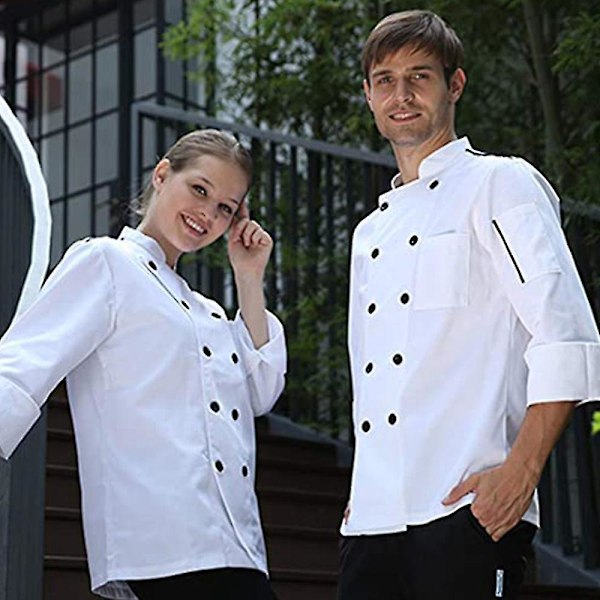 Pyöreät napit kokkitakkeihin, 30 kappaletta, musta, 11 mm pään halkaisija