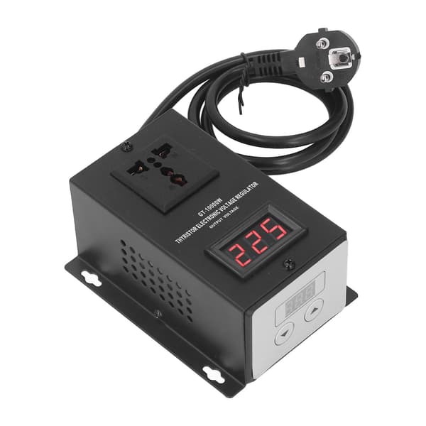 Elektronisk spenningsregulator 10000W tyristor Step Up Buck-omformer transformator EU-plugg 220V