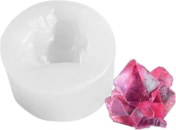 Krystalklynge Silikone Epoxyharpiksform DIY Håndværksprojekt 8 Dele (Tilfældig Stil) COLOR 3