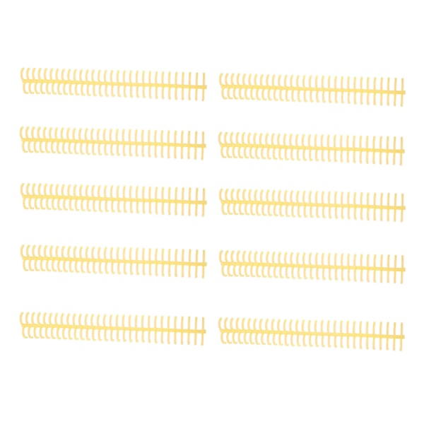 10 st spiralbindningsfjädrar 130 ark kapacitet ryggkam 30 hål 16 mm diameter set kit gul