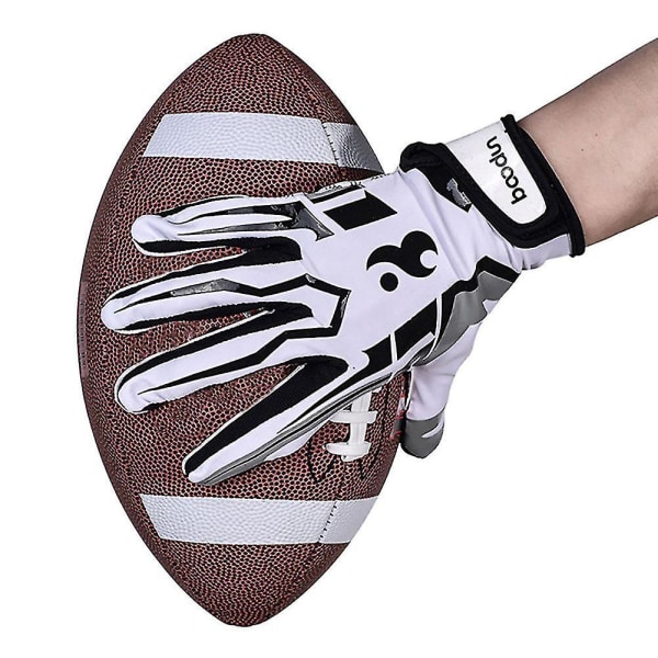 AdaptFit Unisex Full Finger Rugby og amerikansk fotballhansker (medium)