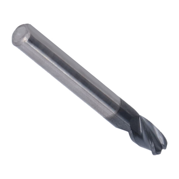 Kulförsedd ändfräs 4-skärig spiralfräs i volframkarbid CNC-frässtål för skärning R3x12xD6x50