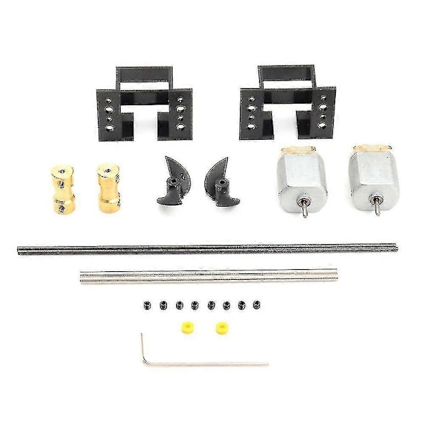 2 sæt Dobbelte Motorer Rc Båd Motor Drivsæt 130 Motor Kit Til Diy Model Skib Zekai