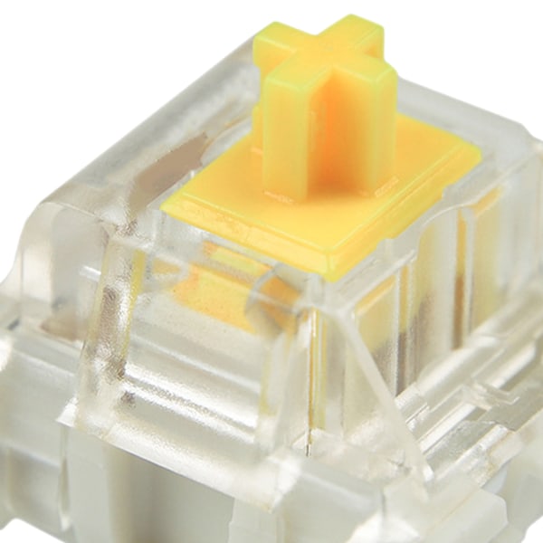 35 st SMD RGB Switch DIY Transparent Mekanisk Tangentbordsbrytare för nybörjare Gul Switch