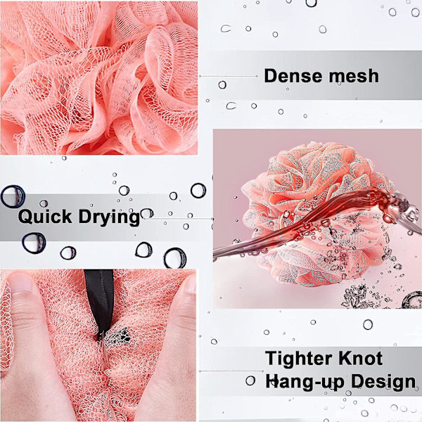 Mjuk Exfolierande Badsvamp för Känslig Hud - Extra Mjuk 5-pack