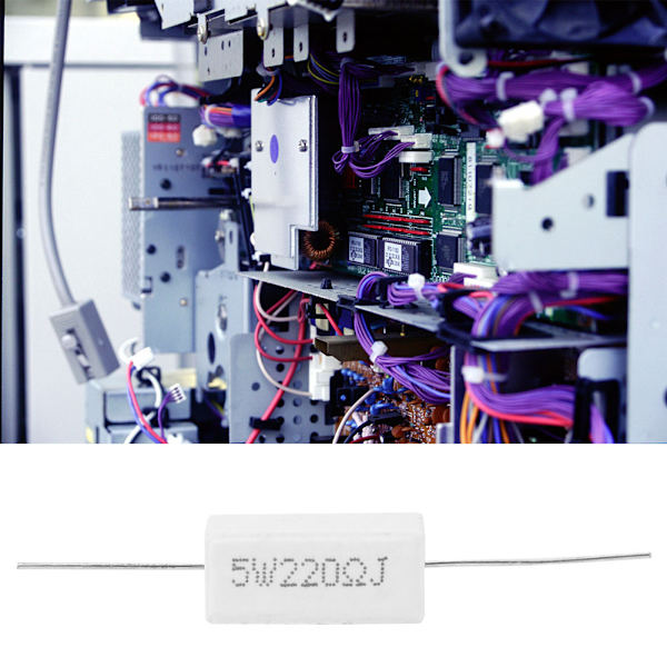 10 stk. cementmodstand effektmodstand 5% elektroniske komponenter 5W (220R)