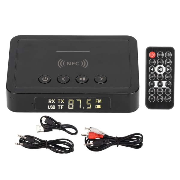 Bluetooth 5.0 Transmitter Receiver 3 i 1 Bluetooth Adapter til PC TV Tablet Højttaler Hjem Bil Sound System