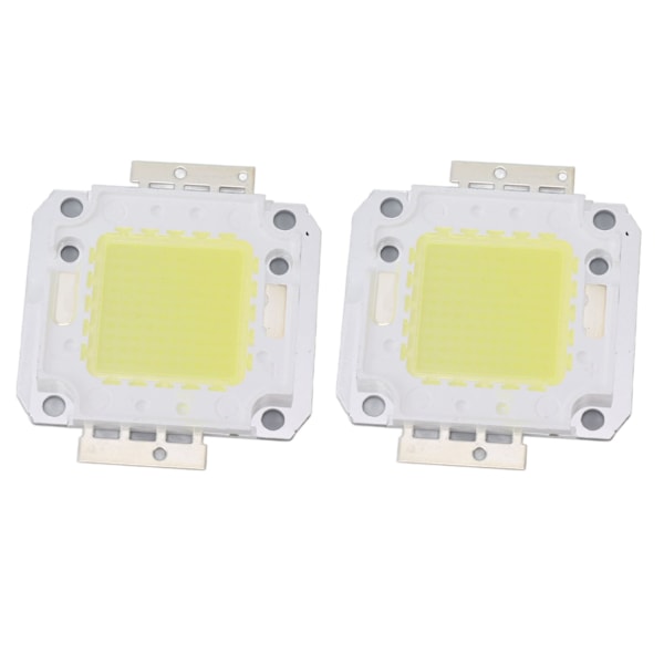 2 stk. 100W COB LED-lyschip 9600LM 6000K LED-lyschip-perler til LED-støbepære 32-36V
