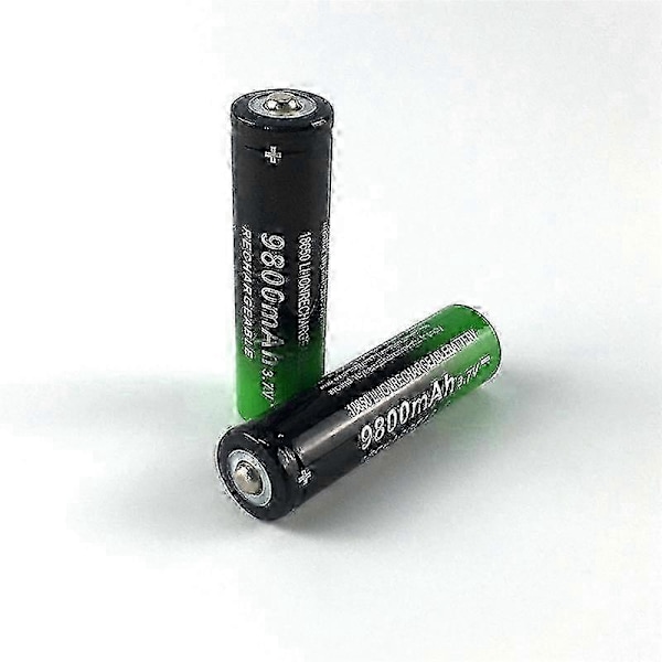 4 stk. 18650 3.7V 9800MAh Lithium Ion Batteri kompatibelt med LED lommelygte, elbil, elcykel, powerbank, bærbar computer