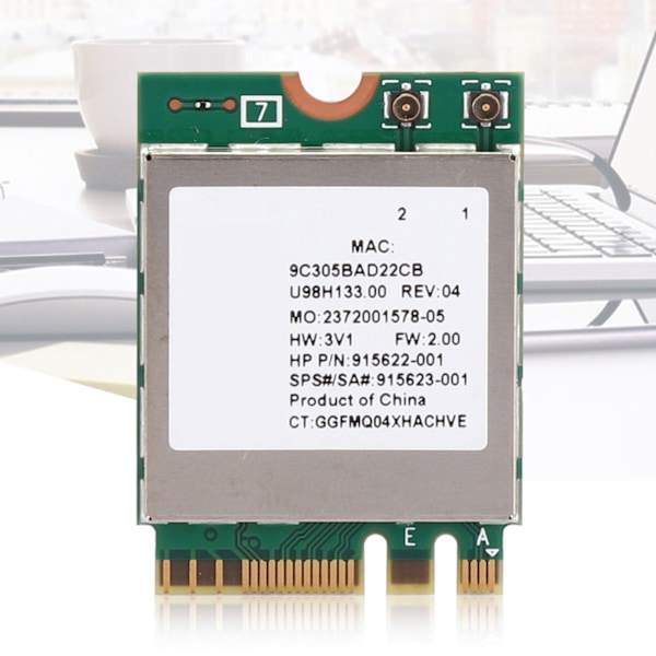 Netværkskort RTL8822BE Dual Band 2.4G/5G M.2 Interface Support for Bluetooth 4.2