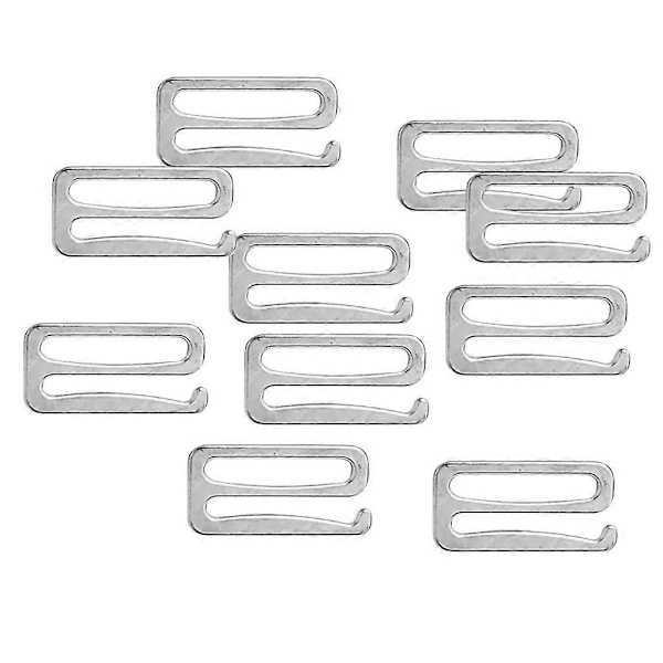 2 x 10 st Legering Ersättning BH Band Glidkrokar Fig 9 Underkläder Justerare 25mm-