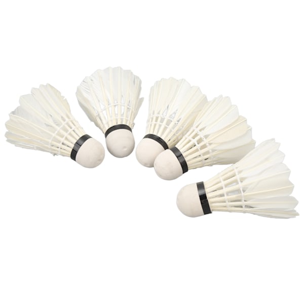 5 st LED Badmintonbollar Mörker Natt Glöd Birdies Belysning Brytare Kontroll Elastisk Gåsfjäder Belysning Bollar