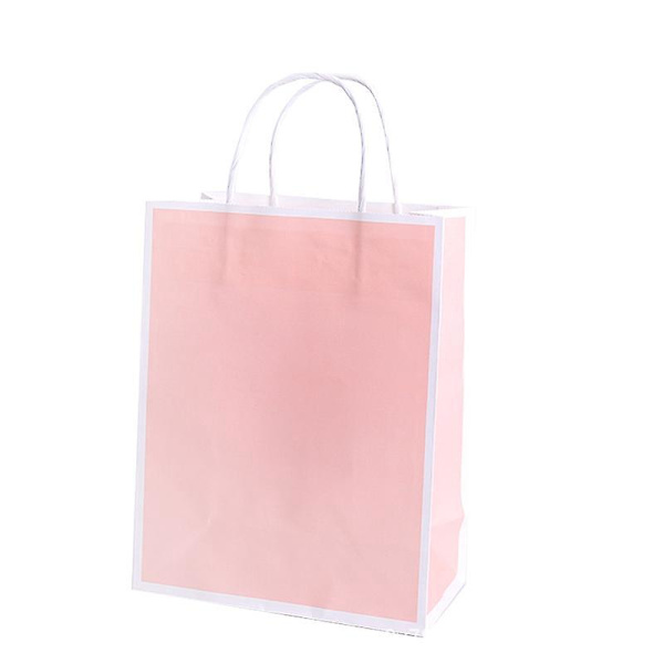 Kestävä Ekokassi - 10 Kpl Kraft-Paperikasseja Ostoksiin ja Vaatteille - 15*8*21cm