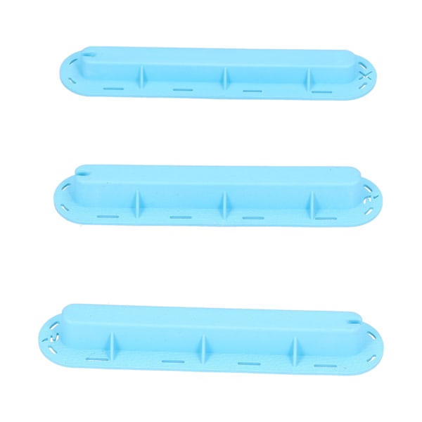 3 kpl / sarja Surfboard Rudder Groove Muovi evällinen Box Plug Fin Plug Base ruuveilla Sininen