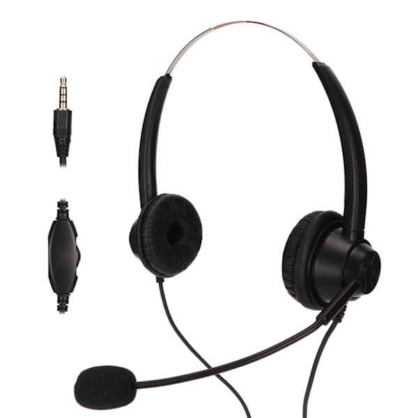 H360D-3.5VA Telefonheadset 3.5mm Business Headset för Callcenter Konferensamtal