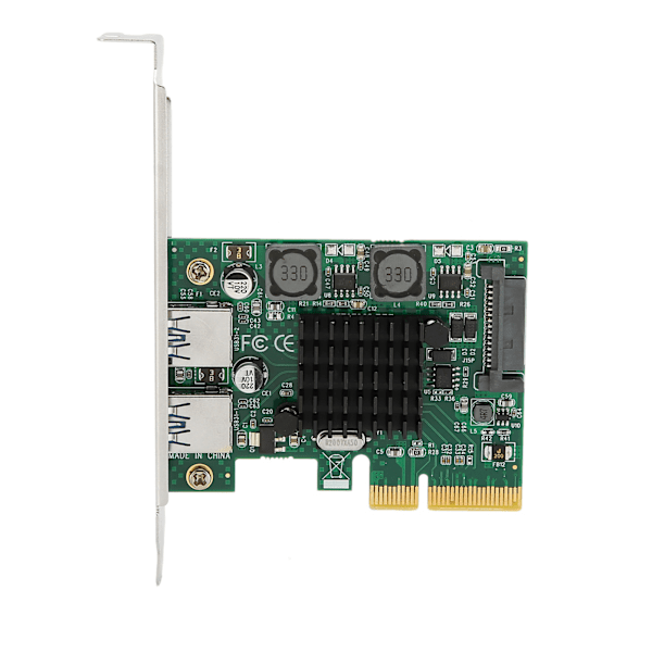 PCIe til USB3.1 utvidelseskort 2 porter 10 Gbps 15-pin SATA strøm USB 3.1 utvidelseskort for PC hovedkort