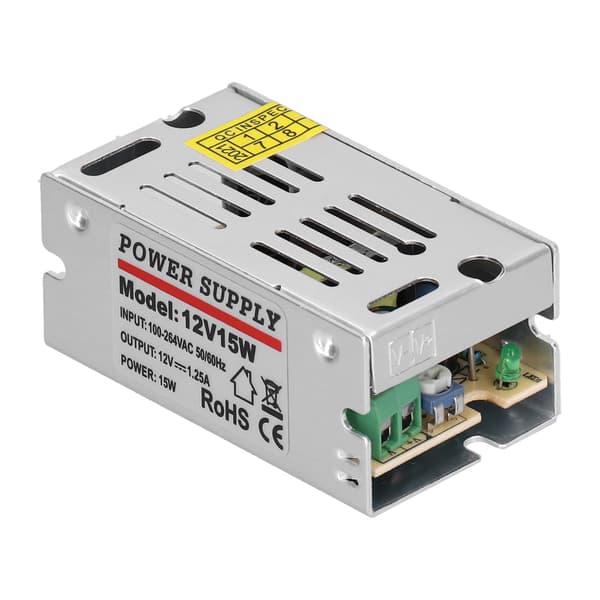 YY‑15‑12 Koblingsstrømforsyning Regulert transformatordriver for LED-stripebelysning 15W 12V 1,25A