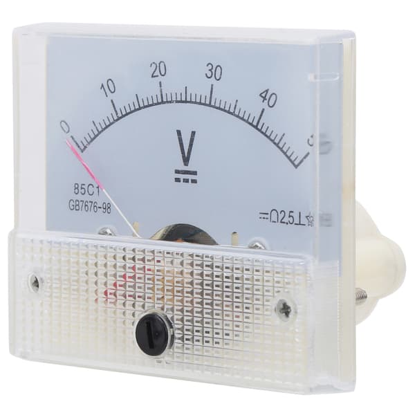 85C1 DC 0~50V Pekare DC Voltmeter DC Panelmätare Mätinstrument Inbyggd Installation